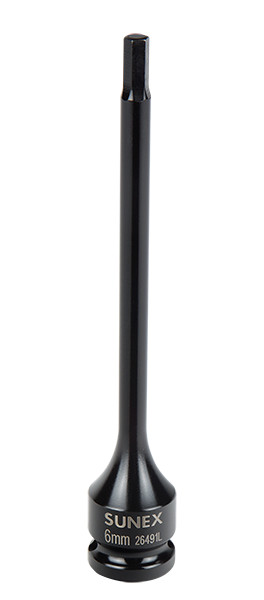 Sunex 26491L 1/2″ Drive, 8″ Extra Long Hex Impact Socket 6MM