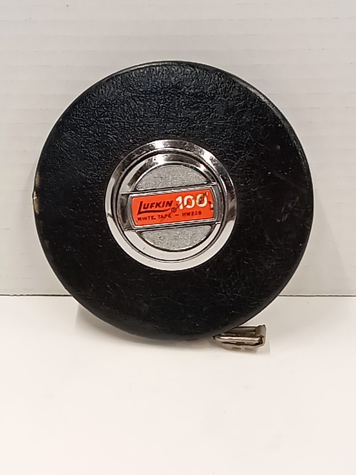 Ventage Lufkin USA 100′ Steel Tape Measure Chrome/Black White Tape-HW226