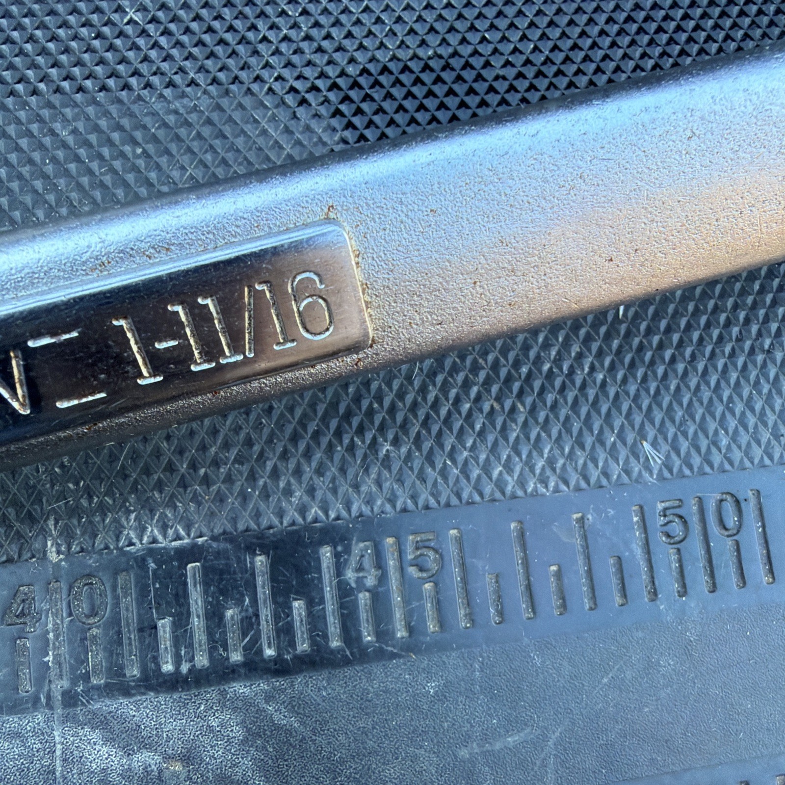 Rare Sears Craftsman USA Nos 1-5/8” X 1-11/16” Double Box End Wrench Pointy A