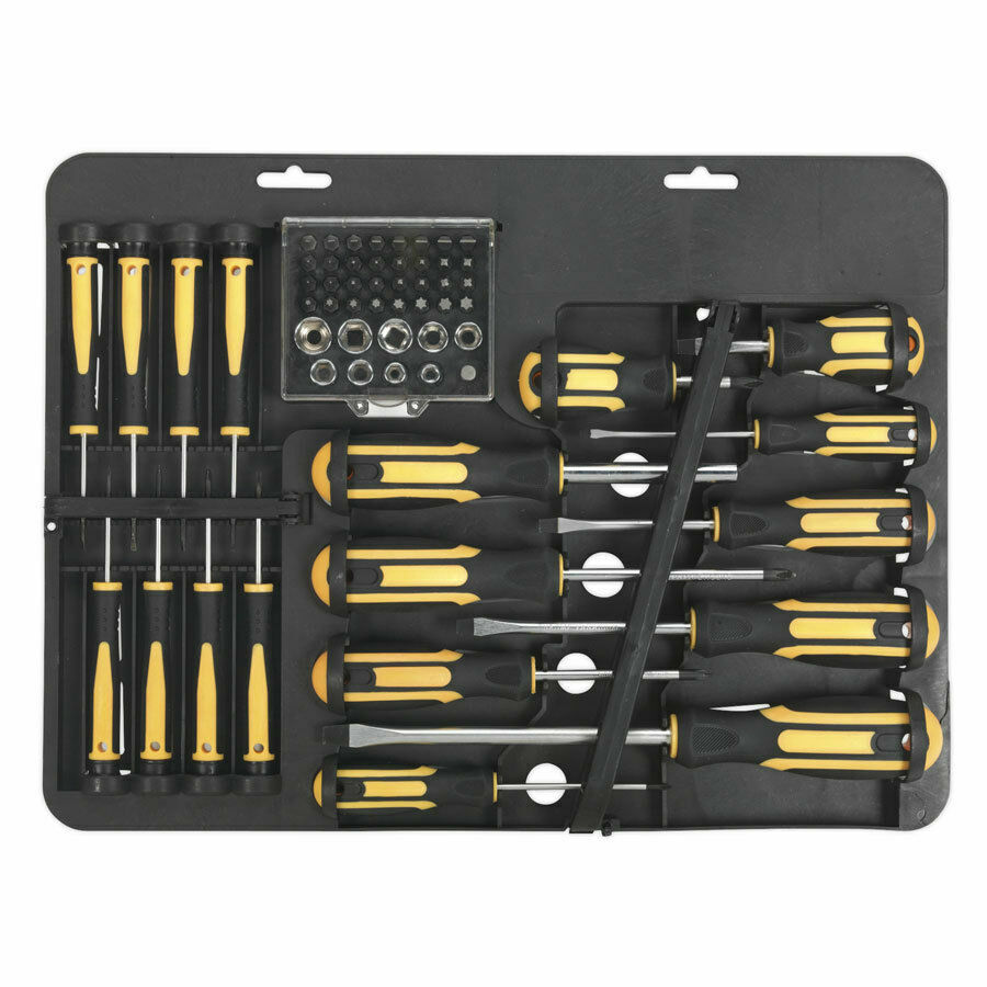 Siegen by Sealey 60 Piece Screwdriver, Socket & Bit Set S01110