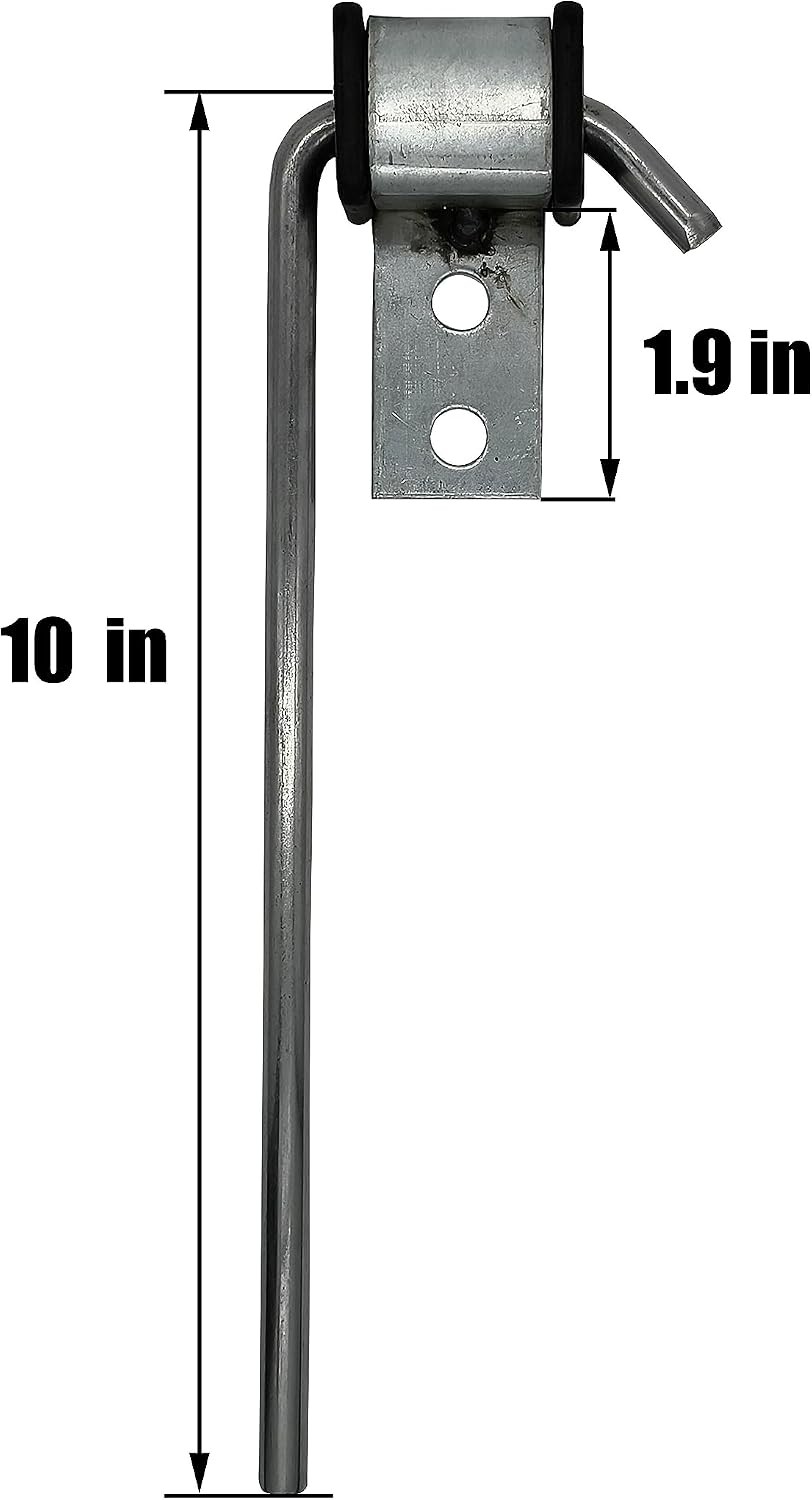 4 Pack Stainless Steel Universal Exhaust Hanger Rod Weld On Bracket, 3/8″ Rod…