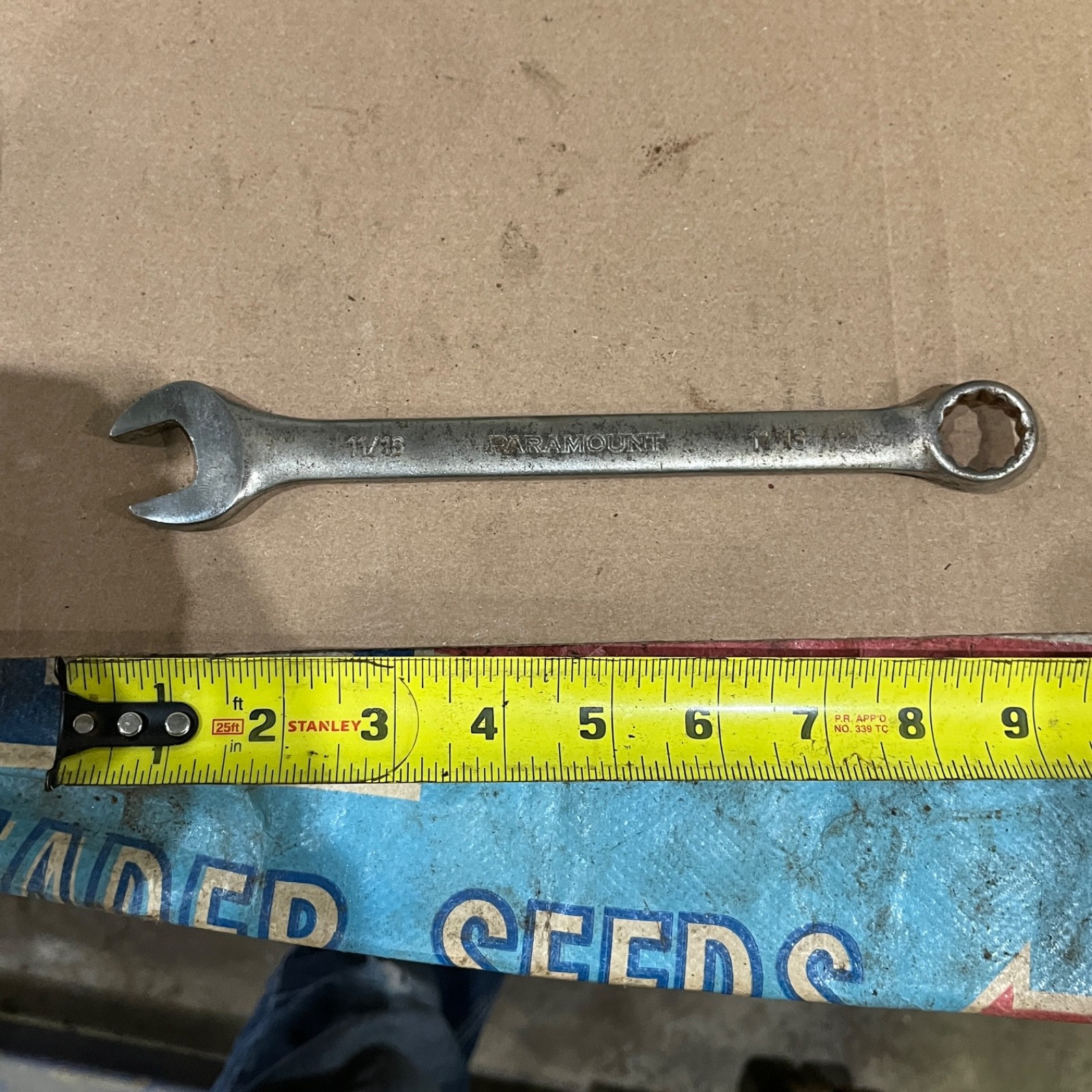 Paramount 11/16” Combination Wrench Satin Chrome PAR-PRF0022S