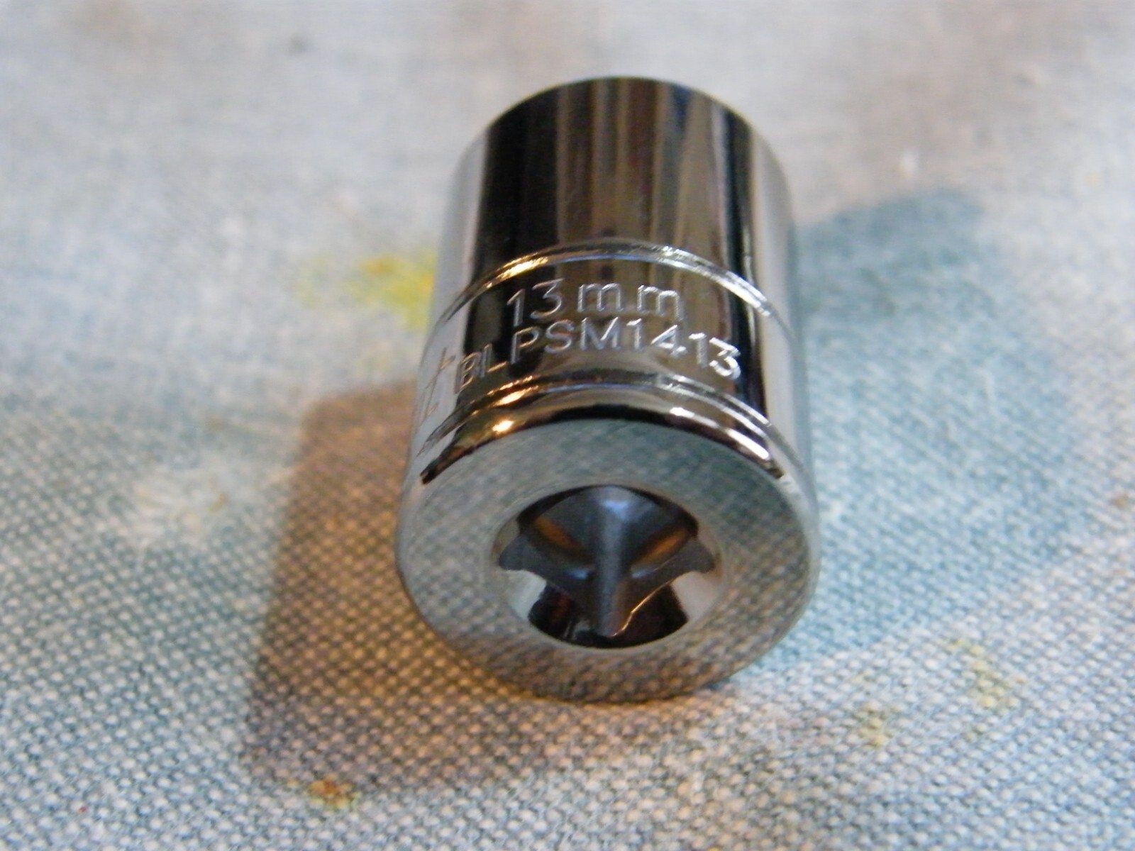 Blue Point 13mm 6 point 1/4″ drive socket BLPSM1413 shallow NEW unused