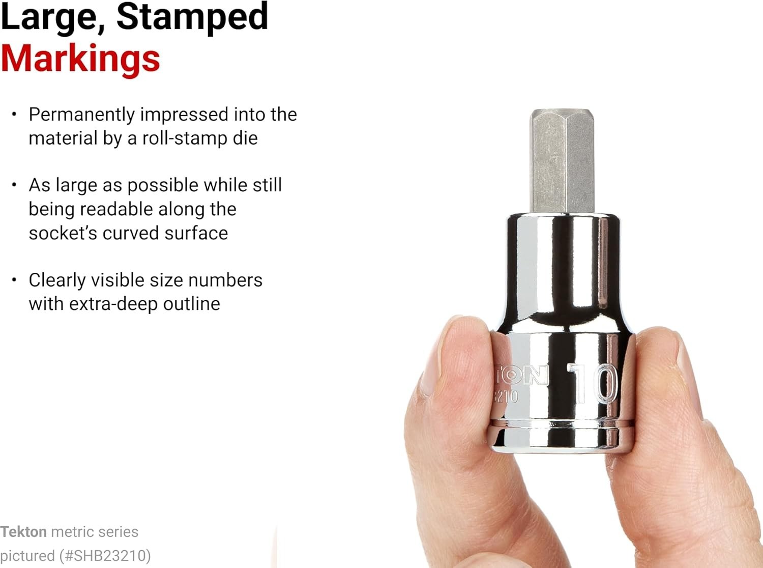 1/2 Inch Drive Hex Bit Socket – Polished Chrome, S2 Steel Built-in Durability