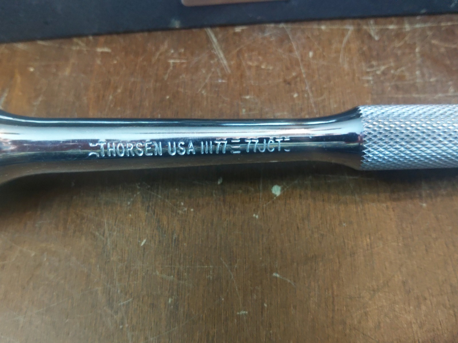 Vintage Thorsen ll 3/8″ Drive SAE Socket Set Metal Case Model Ratchet 3811