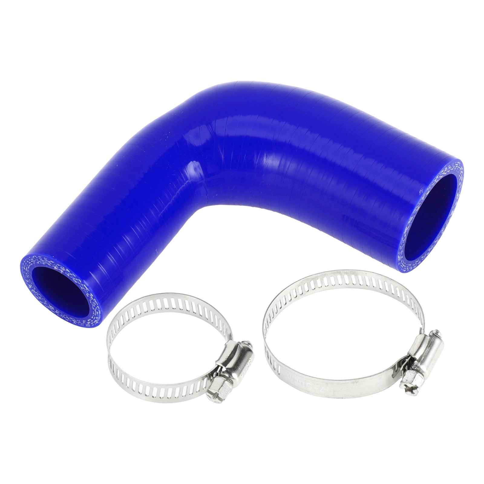 1 Set 25-35mm 0.98″-1.38″ ID 90mm 3.54″ Length 90° Hose Blue