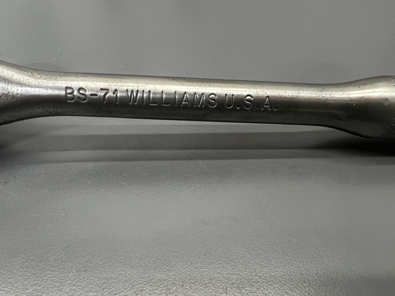 (X) VINTAGE WILLIAMS BS-71 1/2″ DRIVE FINE TOOTH HD RATCHET – JUST SVCD VGC USA
