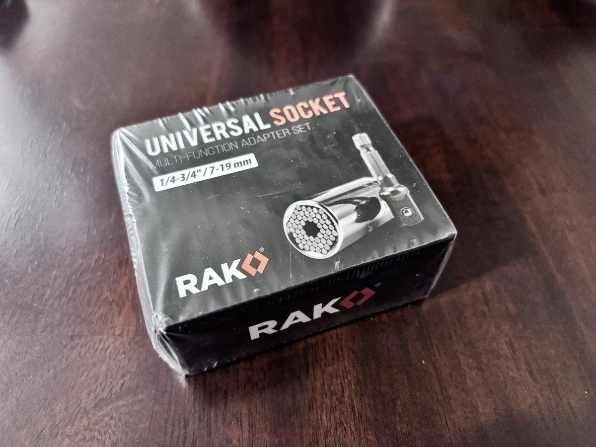 RAK Universal Socket Tool 1/4”-3/4” 7-19mm Multi-Function Adapter Grip Wrench