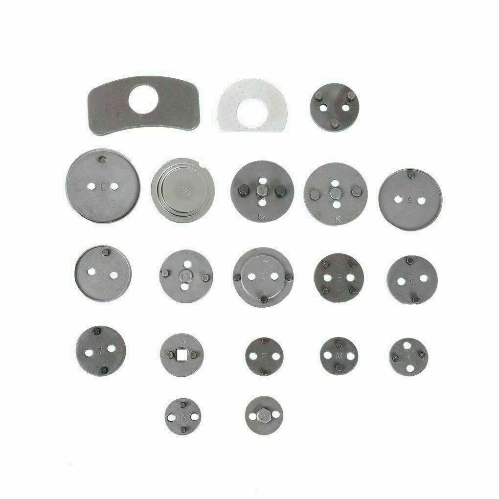 22pcs Disc Brake Caliper Tool Set Wind Back Kit Adapter #0-10 Adapter Sets