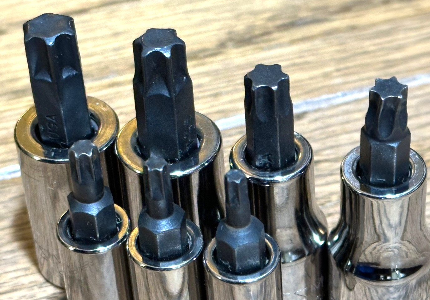 🇺🇸 Craftsman Tools USA TORX Socket Set T15 – T50 Bit Driver Lot Star Tray