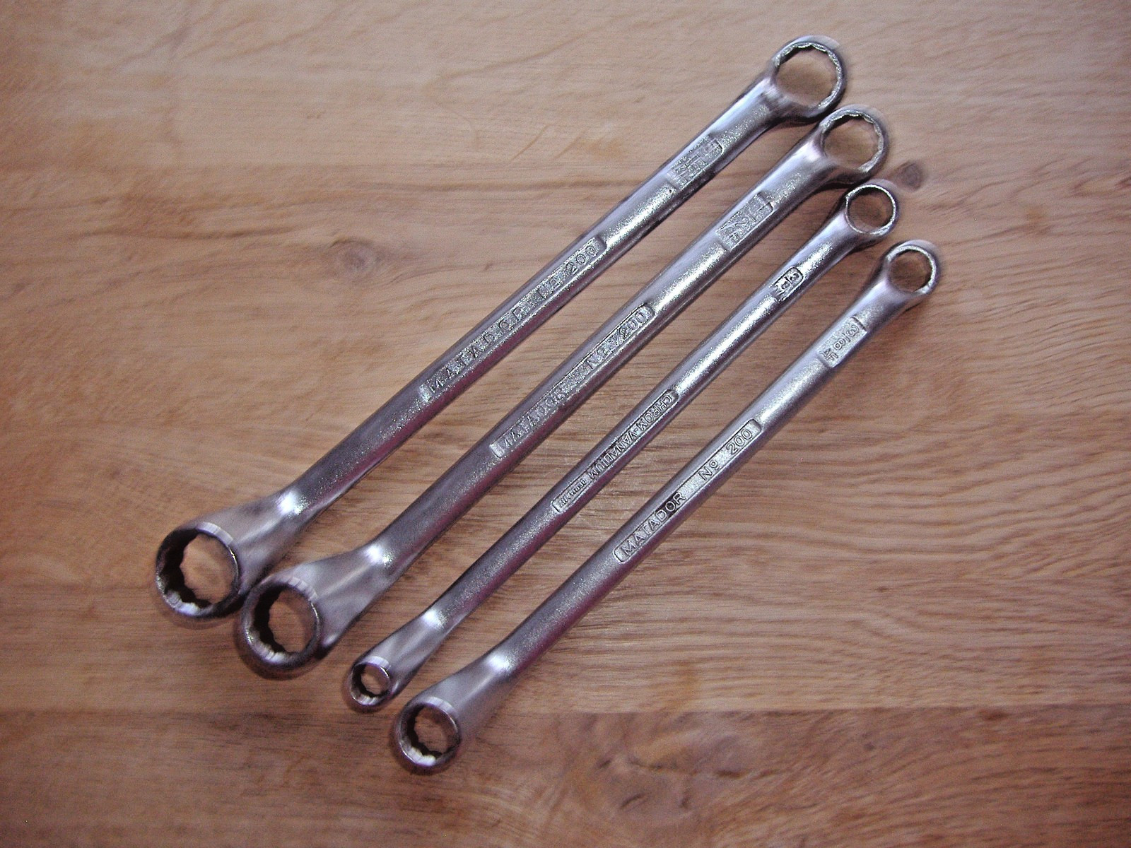 MATADOR 200 SUPER CHROME AF RING SPANNERS 3/8X5/16-3/8X7/16-1/2X9/16-9/16X5/8