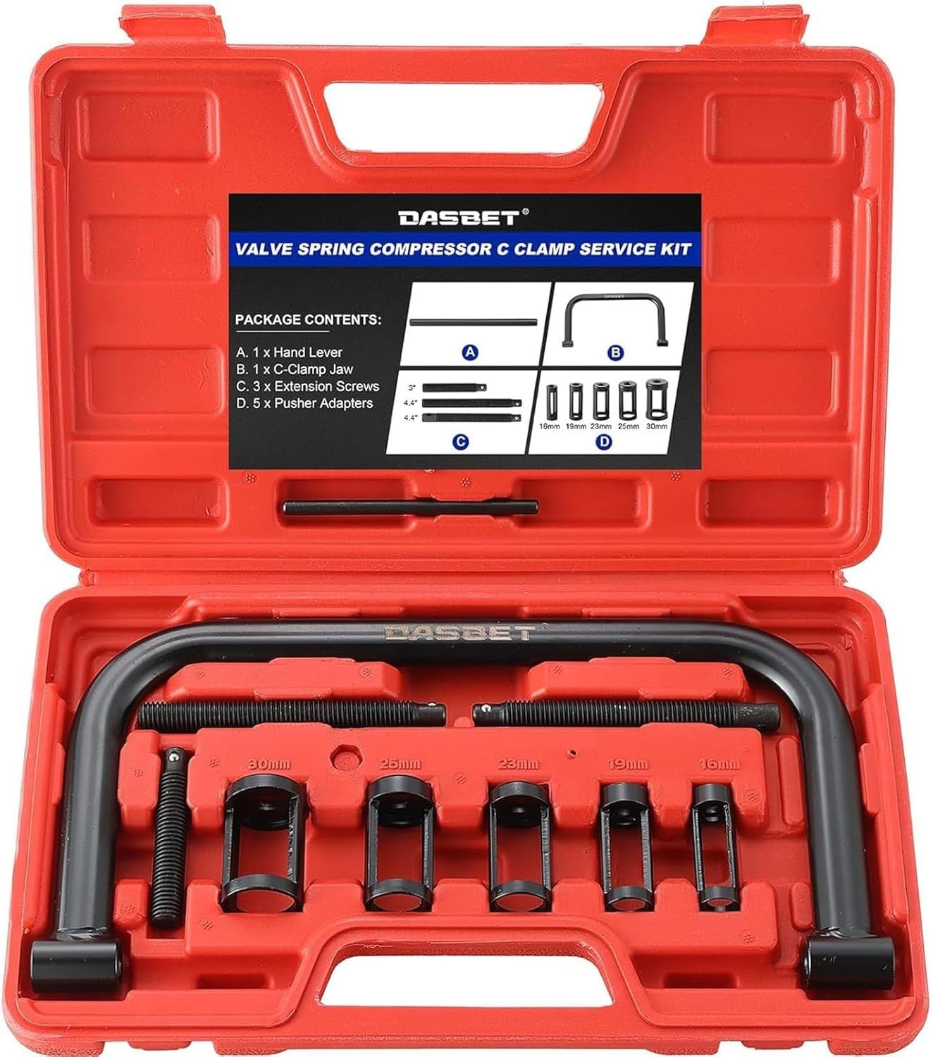 Rust-Resistant Valve Spring Removal Tool Kit for Small Engine Vehicles – 10 pcs
