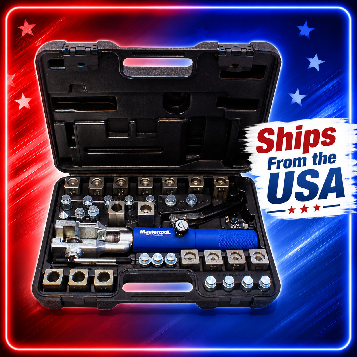 Mastercool 72485 Master Hydraulic Flaring Tool Set with Jiffy Tite Fitting NEW!