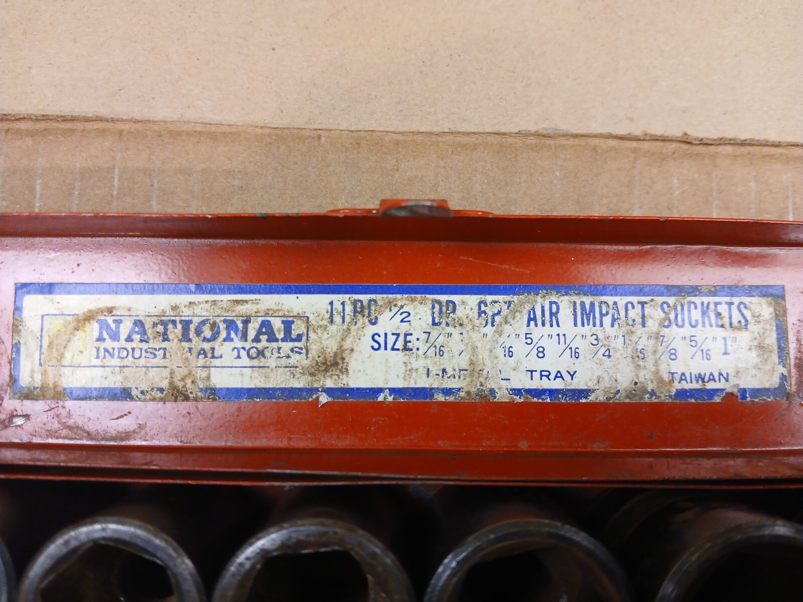 National Industrial Tools 11 Pc 1/2″ Drive 6 Point Impact Socket Set PLEASE READ