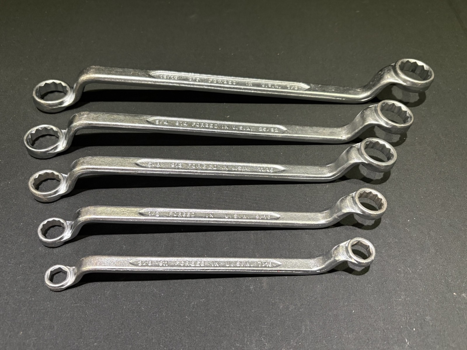 Indestro Offset Double Box Wrench Set of 5 Mixed 6pt/12Pt 911 912 913 914 915
