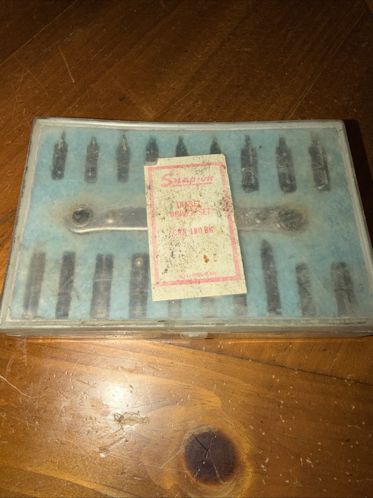 Snap-On 20 Pc Offset Ratcheting Box Wrench Set CRA180BK