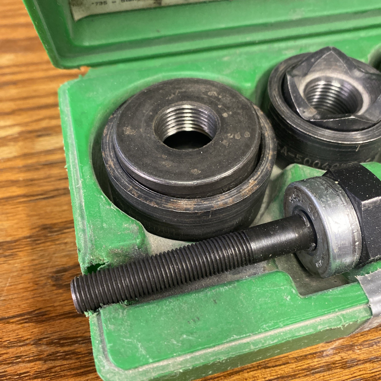 Greenlee Ball Bearing Knock Out Punch Tool Set 735BB