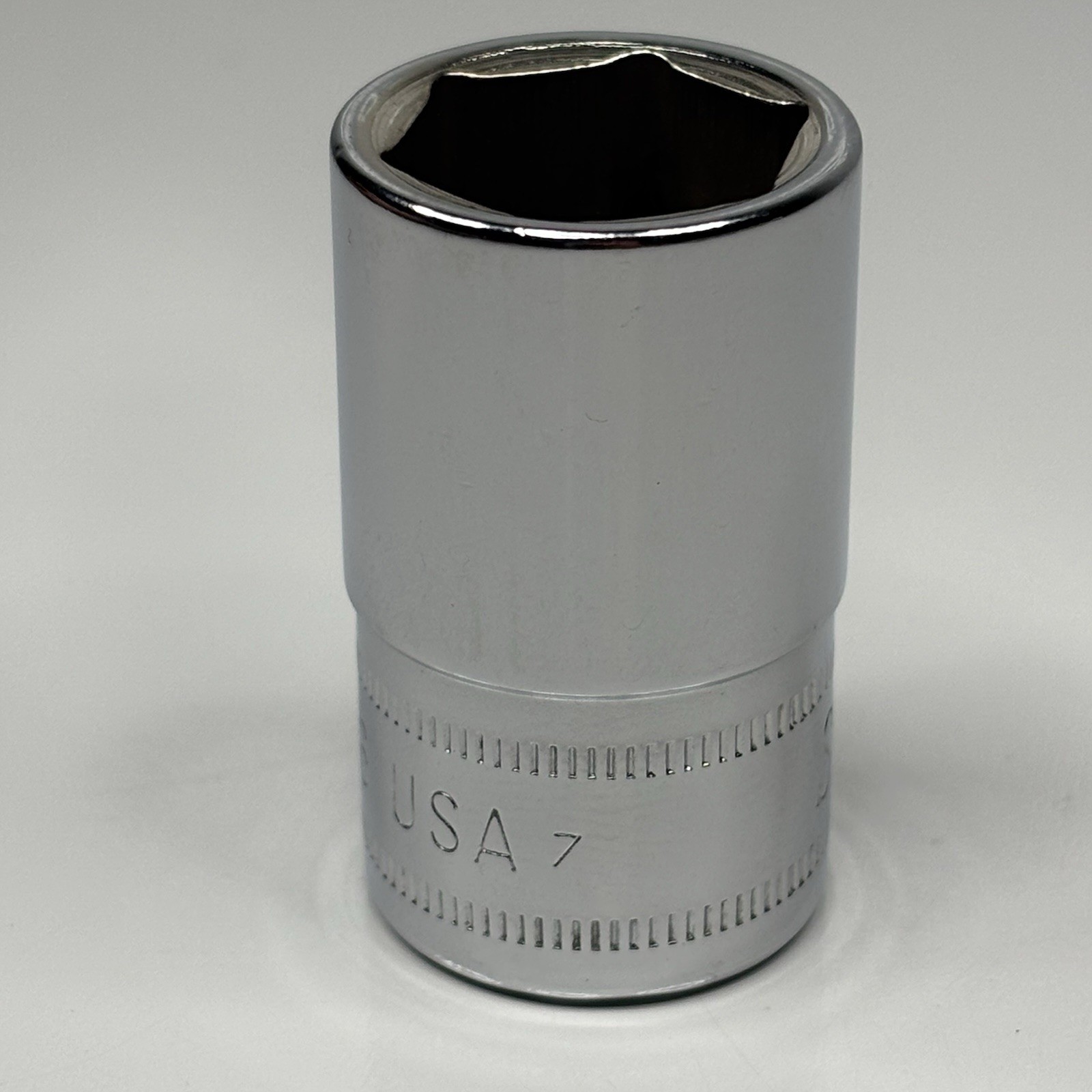 NOS Snap On Tool TWM16 1/2 Dr 6Pt Metric 16mm Flank Dr Shallow Socket USA 1987