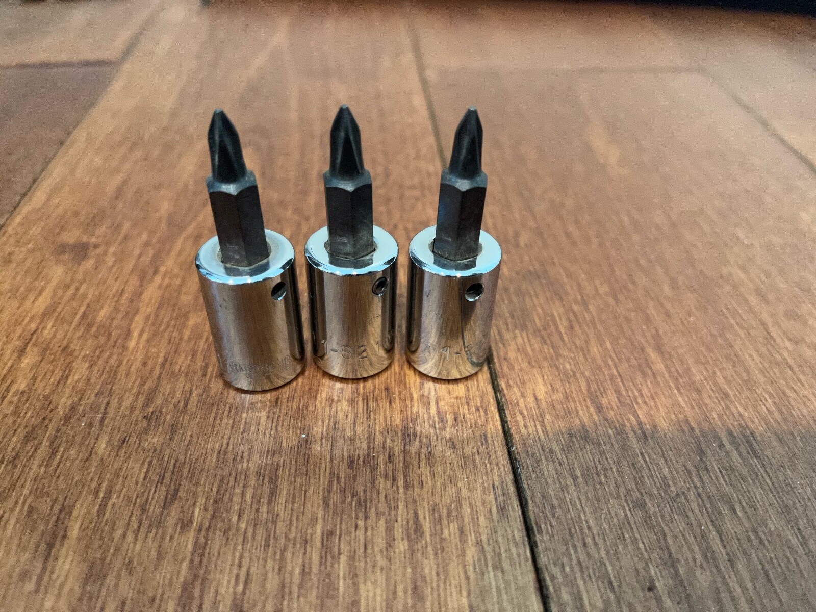 3 PACK, ARMSTRONG USA, 3/8″ Drive, #1 Phillips tip, Screwdriver Socket