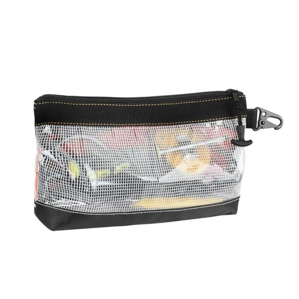 Waterproof Transparent PVC Tool Bag with Multiple Compartments 11.81×6.69 Inch