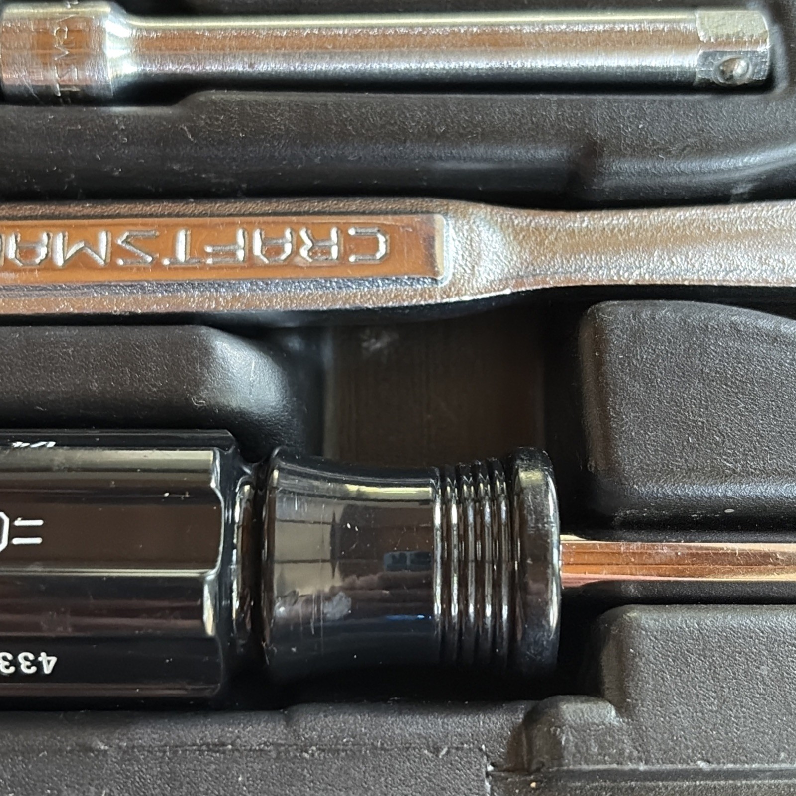 19 Piece Vintage Craftsman 34800 1/4″ Drive SAE Socket Set With Case – USA