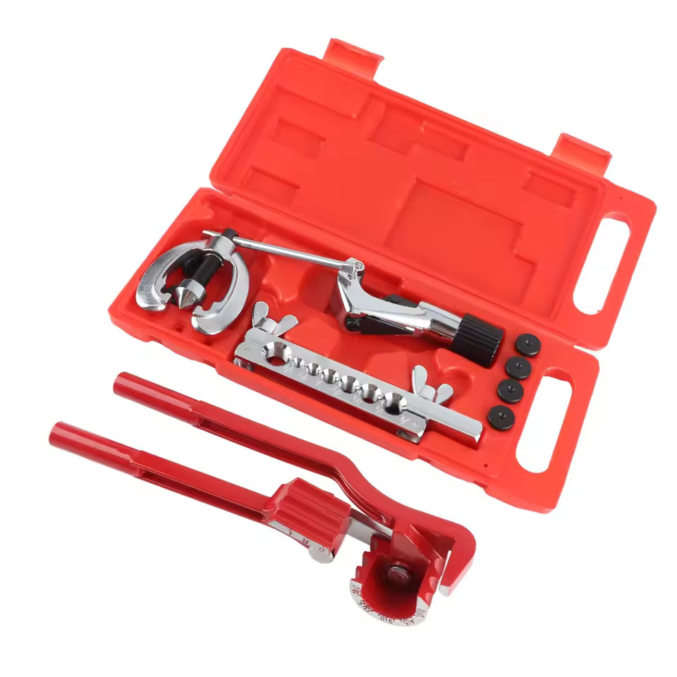 13Pcs Brake Air Line Double Flare Flaring Tool Kit Set + 3 in 1 Tube Pipe Bender