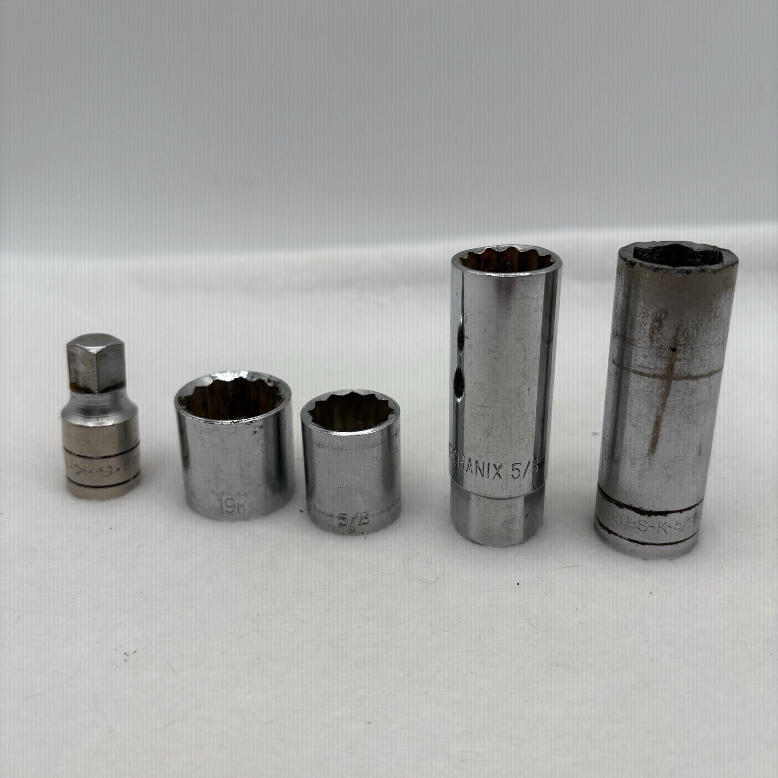 Mixed lot 5 sockets all 3/8″ drive, see pictures and description for details