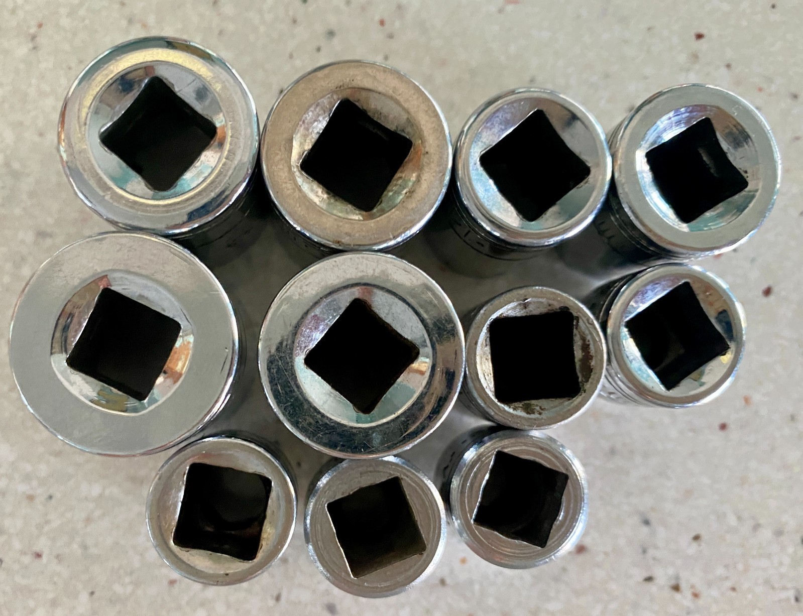 SK Tools 3/8″ Drive Shallow 6 Point Metric Socket Lot 11 Pieces