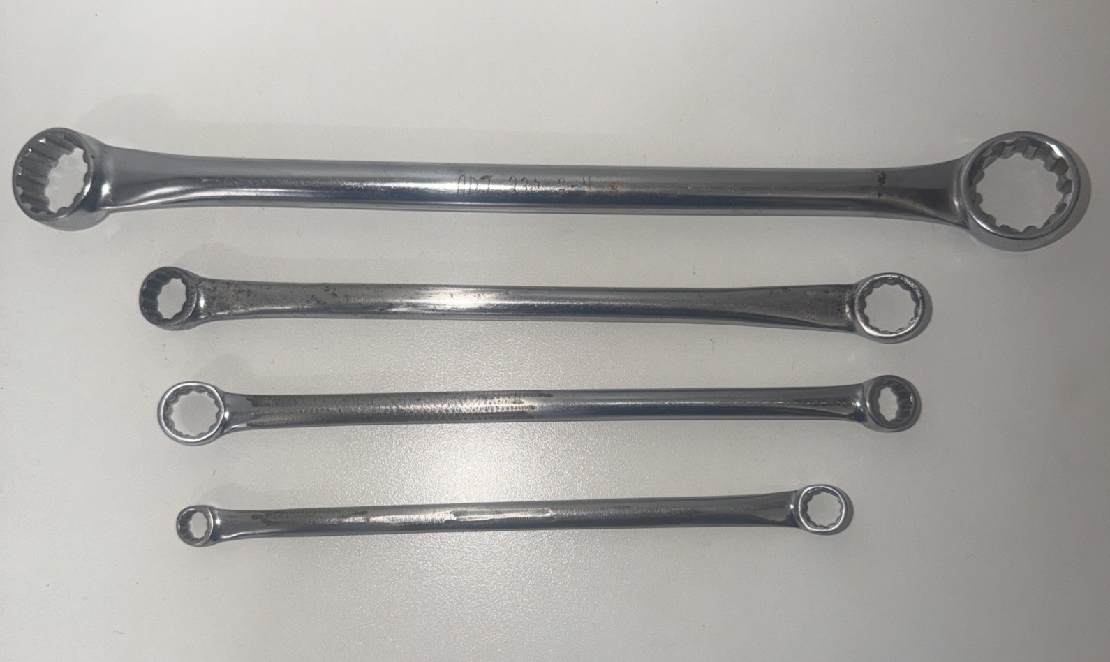 Snap On 4pc Offset SAE Double Box End Wrench 12 PT USA