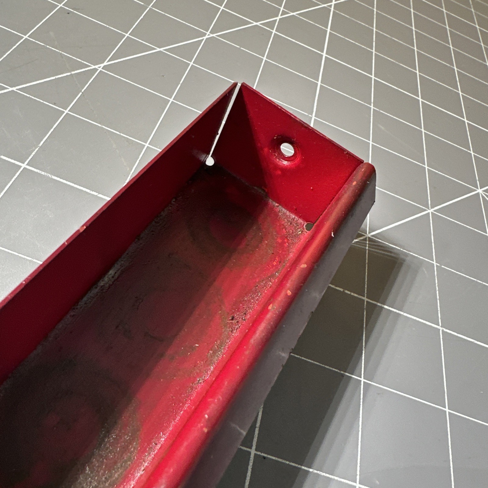 Vintage Snap-on KRA159 Metal Mid Socket Tray – Rare Royal Maroon 11.5”