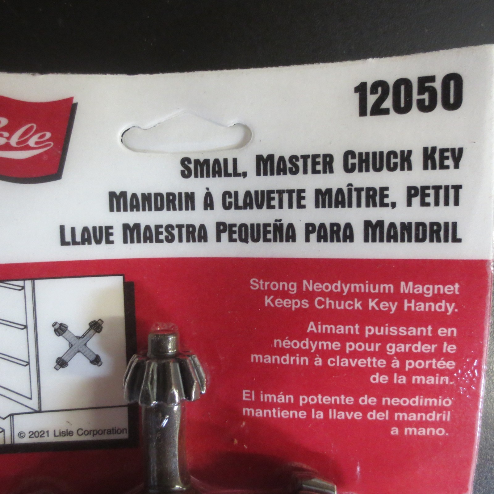 Lisle 12050 Small or 12060 Large Magnetic Chuck Key