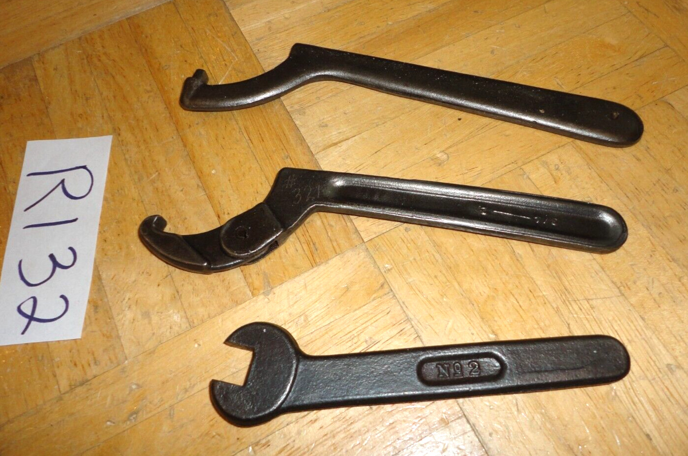 BILLINGS & PROTO & ARMSTRONG TOOLS 3 PIECE SPANNER & OPEN END SQUARE WRENCHES