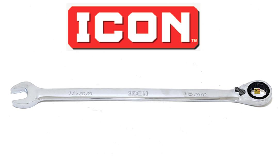 NEW ICON REVERSIBLE RATCHETING WRENCH LONG 12 POINT WRAM-10 MM METRIC PICK SIZE