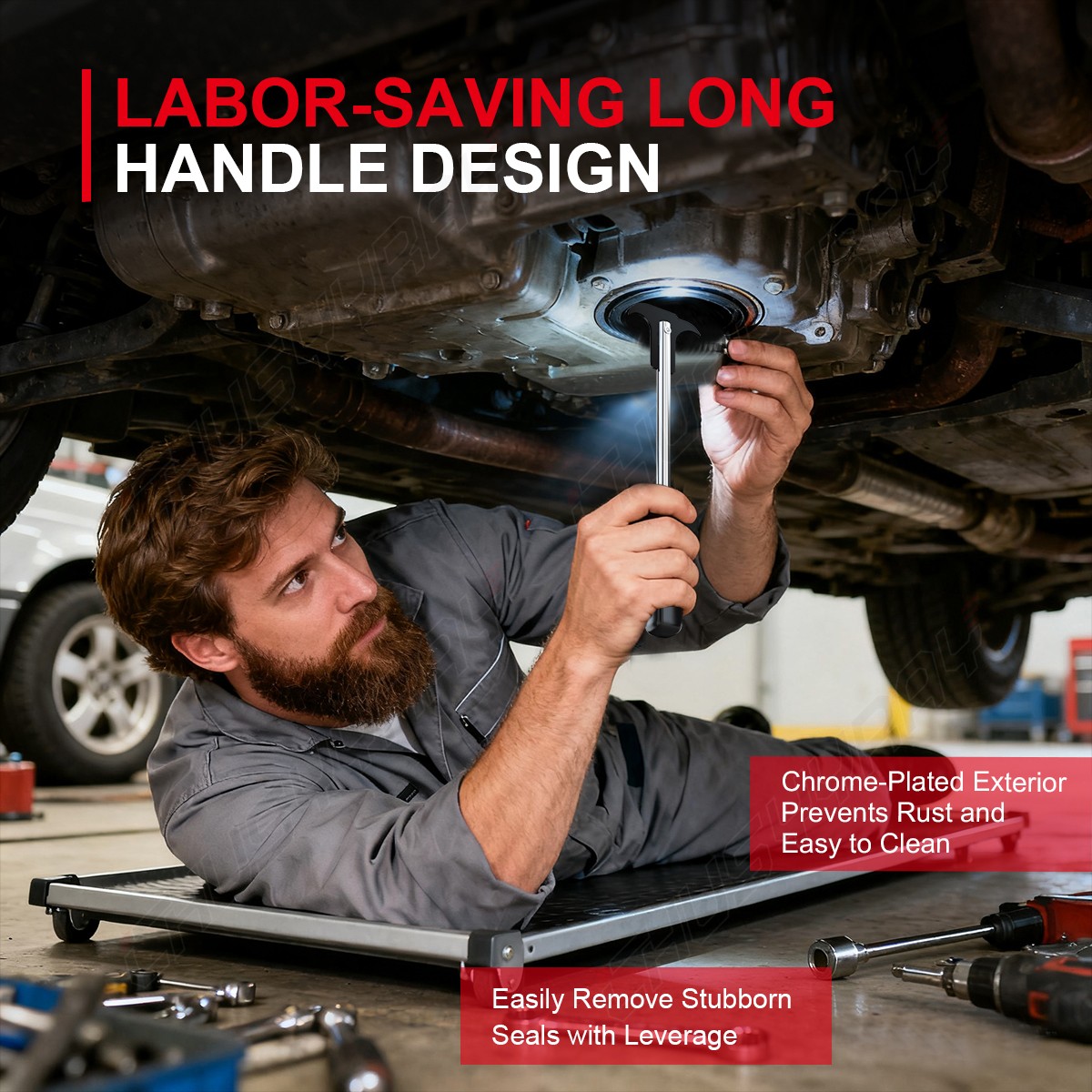 1X Seal Puller Tool with Dual Hook Tips Remove Oil and Grease Seals