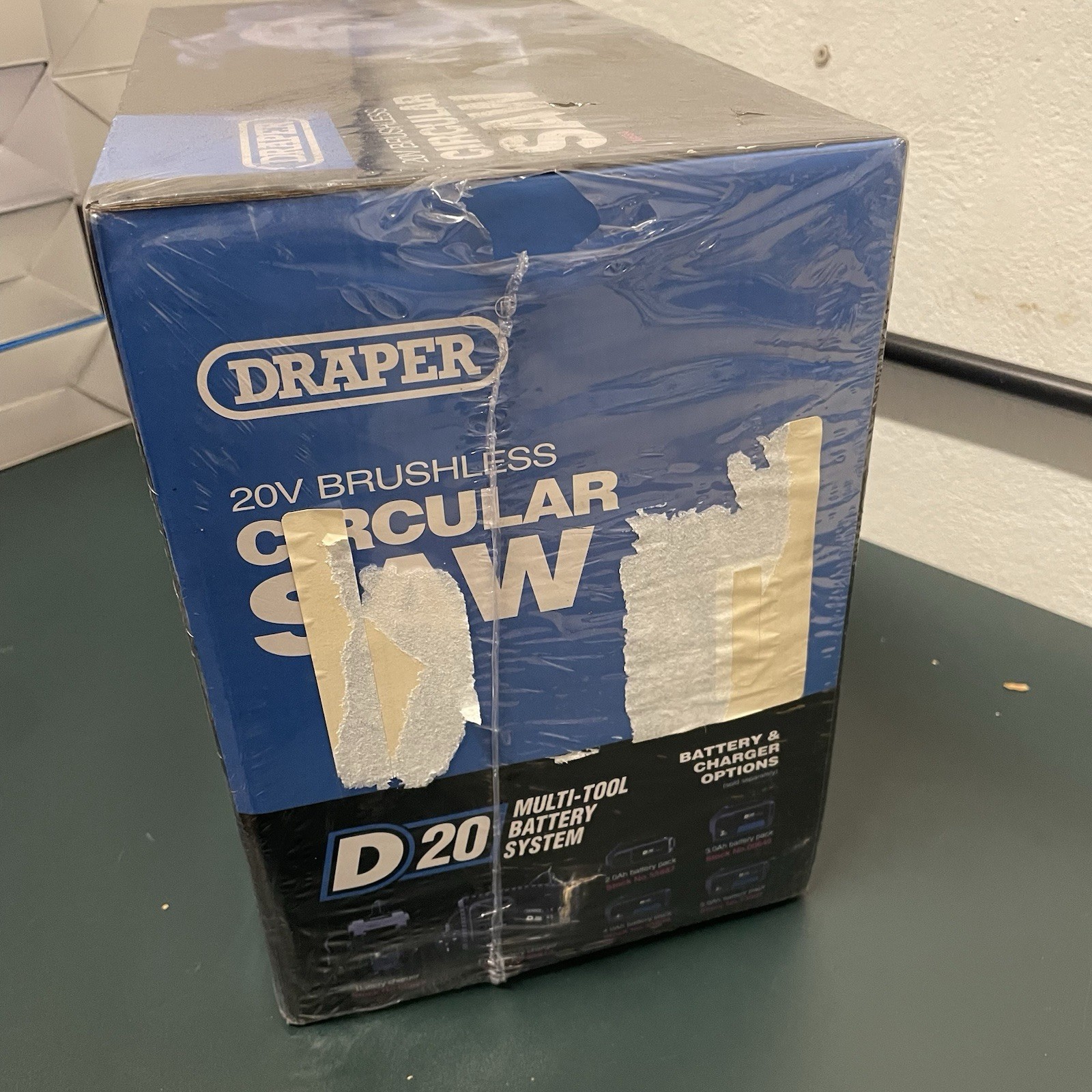 Draper D20 20V Brushless Circular Saw 3Ah Battery And Fast Charger – 00594