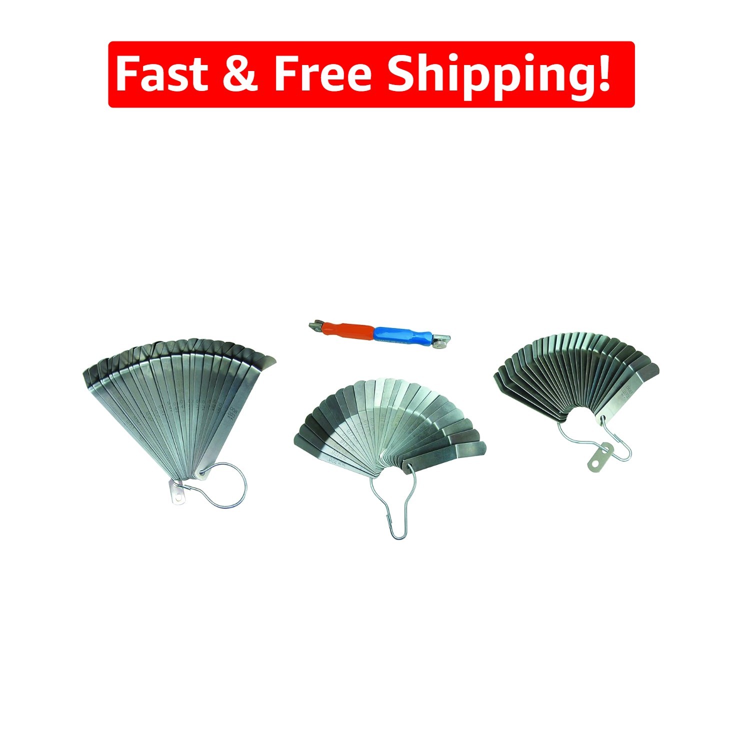 Efficient Master Feeler Gauge Set – .008″ to .030″ for Truck Valve Adjustments