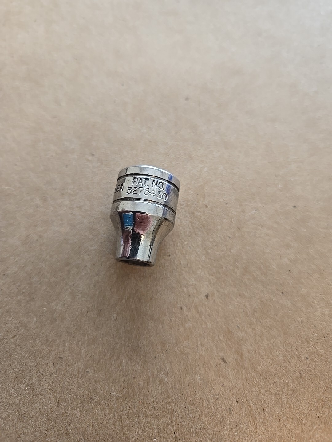 Snap On 3/8″ Drive 1/4″ 6PT SAE Shallow Chrome Socket USA FS081