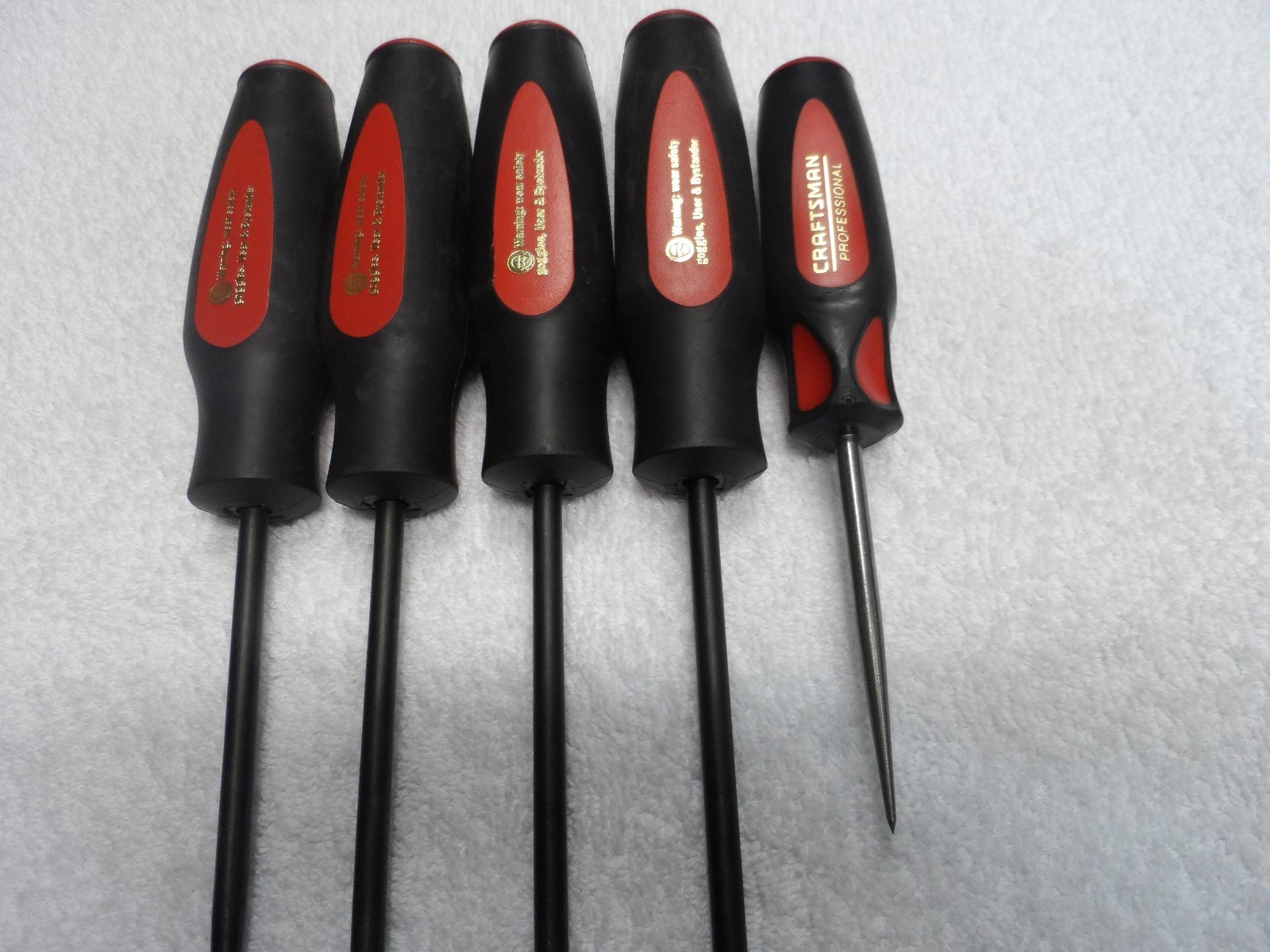 Craftsman Professional Pick and Hook Set BONUS Scratch Awl, made in USA – 5 pcs