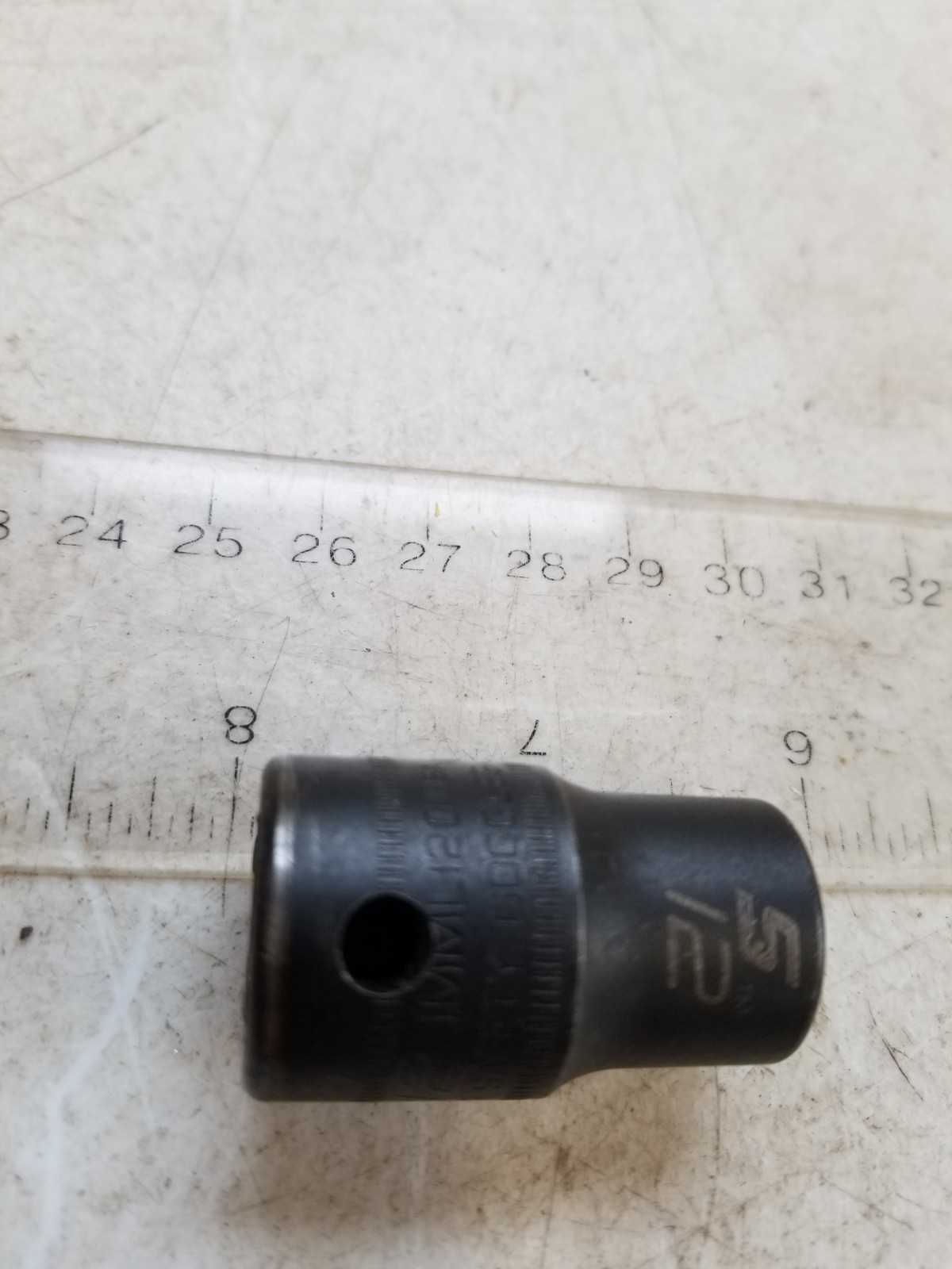 SNAP-ON IMML120 USA 1/2 Inch Drive 6 Point 12mm Shallow Impact Socket