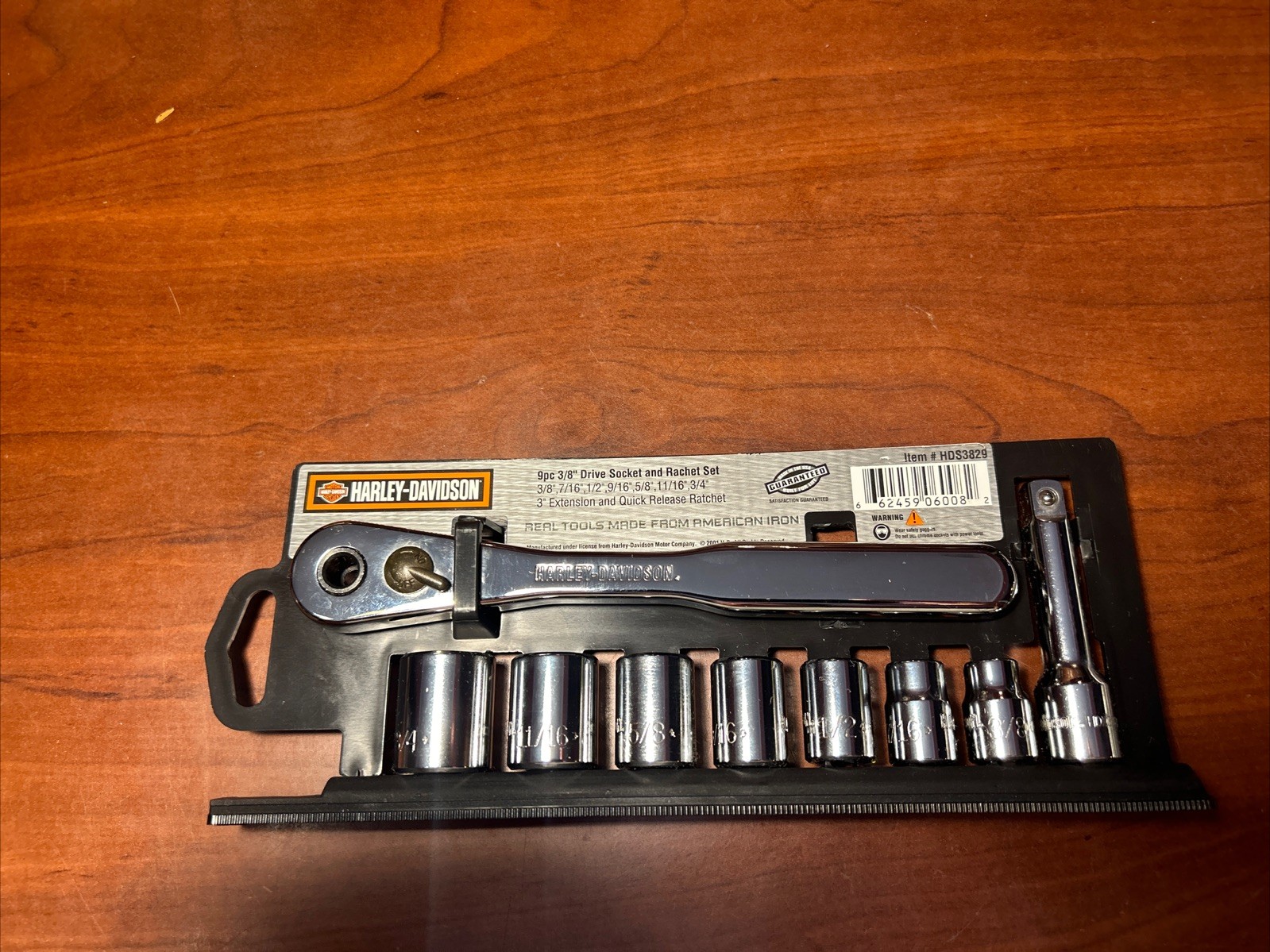 Snap On Harley-Davidson 9-Piece Socket Set with Ratchet & Extension HDS3829 USA