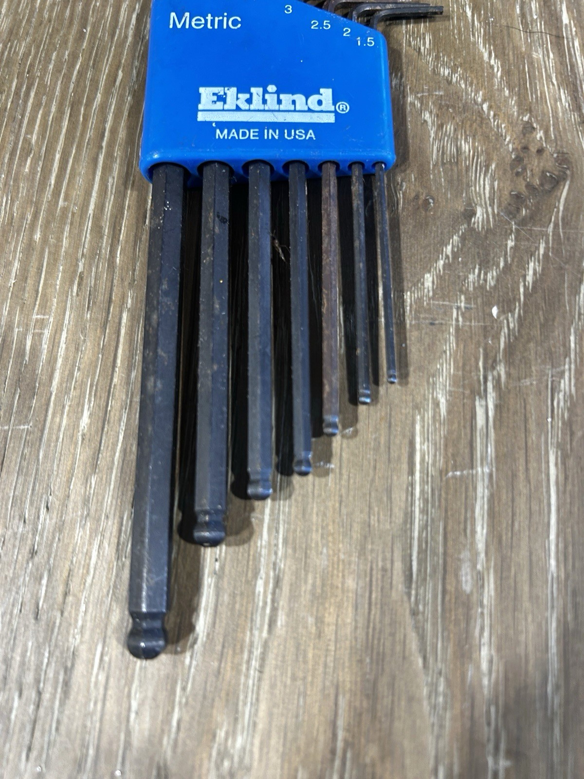 Eklind Tools USA Metric & SAE Ball End Hex Key Wrench Allen Wrenches (missing 2)