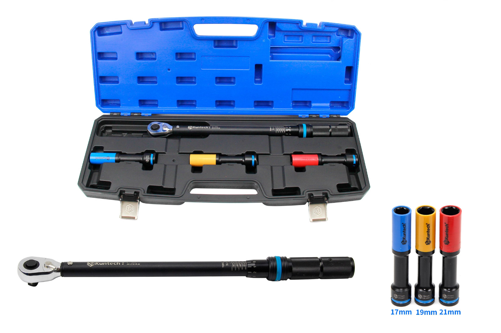 1/2-inch Drive Click Torque Wrench,30-210Nm,Tire Socket Dual Scale for BMW Benz