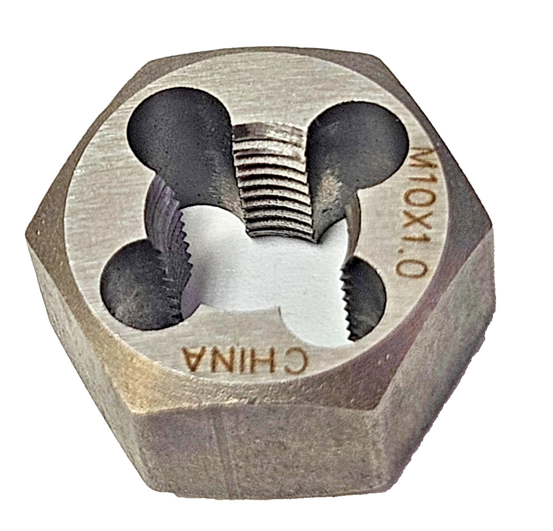 M10 X 1.0 Metric 1″ Hex Die Irwin Hanson 6638 9738 10MM CSUSA RH Carbon Steel