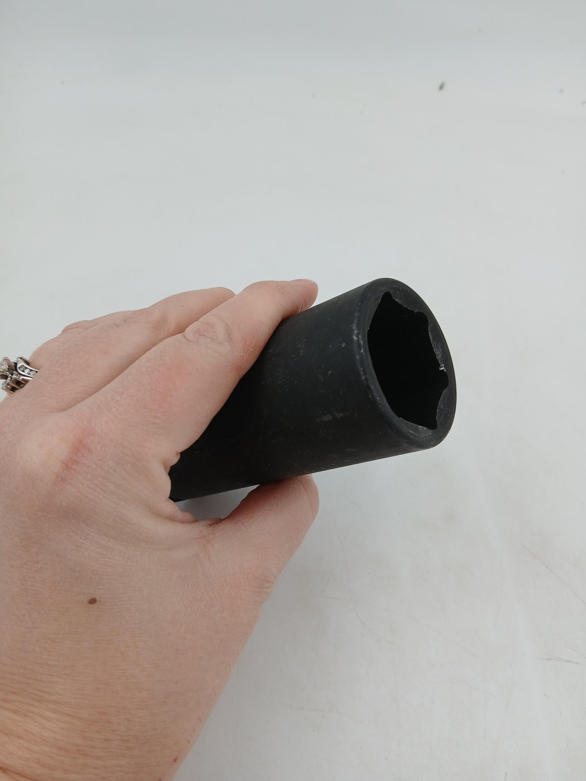 Grey Pneumatic 3/4 In Drive 1-1/4 In Deep Impact Socket 6 Point CR-MO Tool