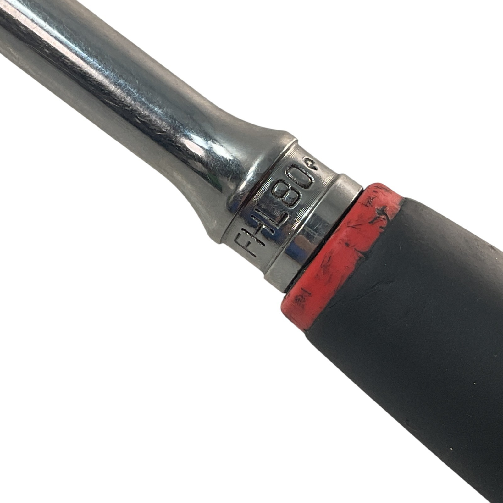 Snap-on Ratchet 3/8″ Drive FHL80 Sold As Pictured Mechanic Tool Red Soft Grip US