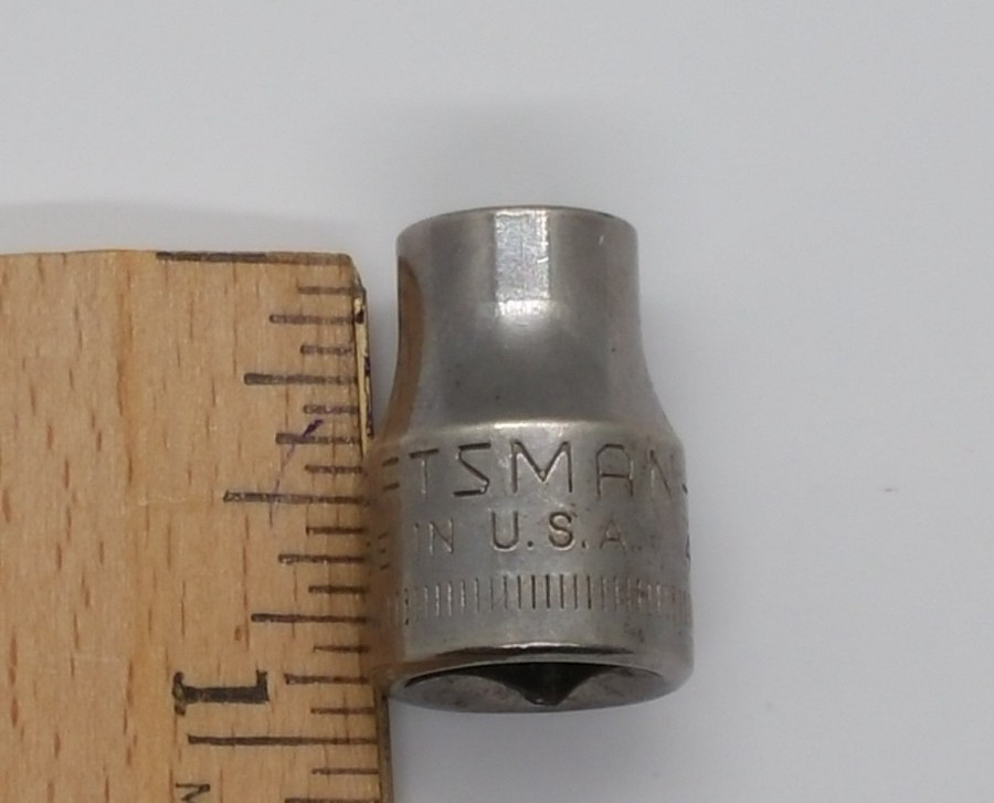 Vintage Craftsman 3/8″ Drive 9MM 6 Point Shallow Socket G1 43541 USA