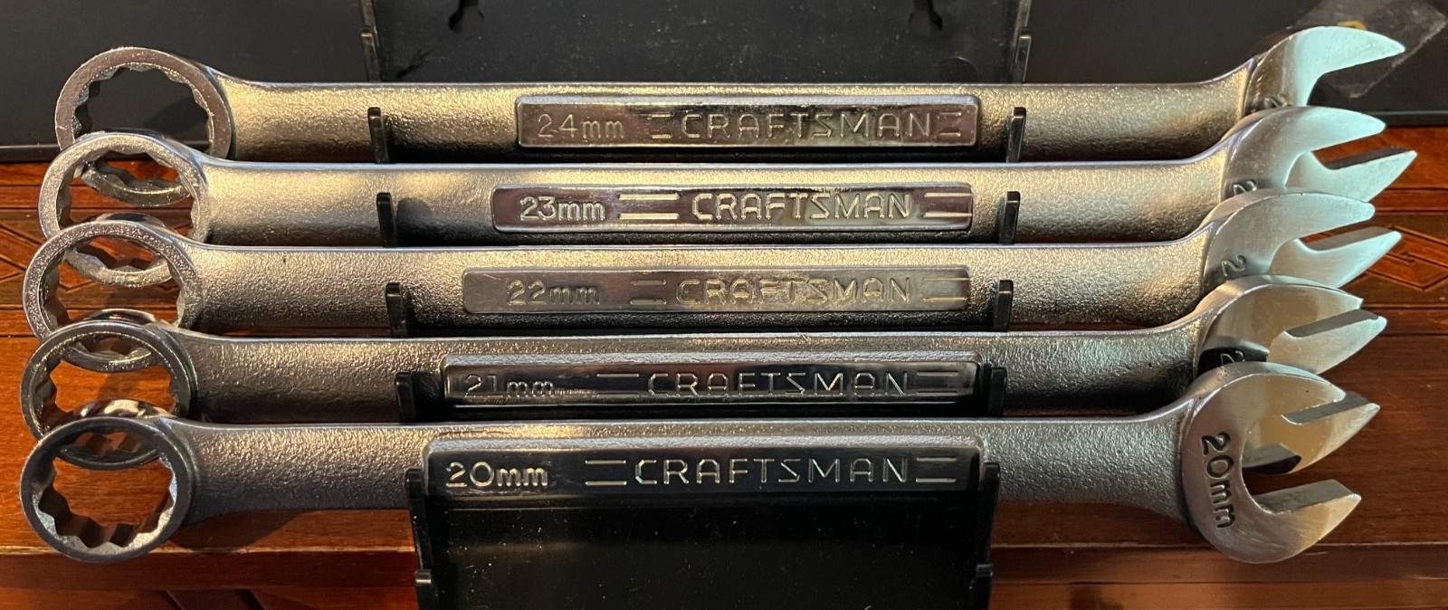 Craftsman Tools USA 5pc V 20mm-24mm Large Metric (Rare) Combination Wrench Set