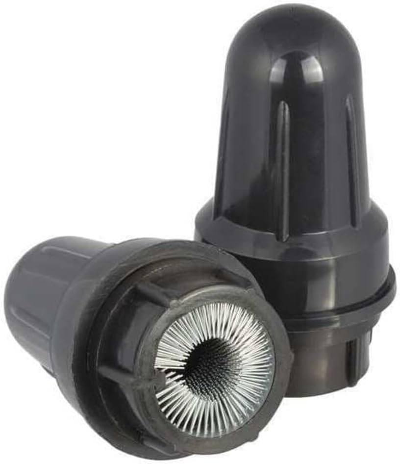Compact Steel Bristle Battery Terminal Cleaner with Protective Cover – 1 Count