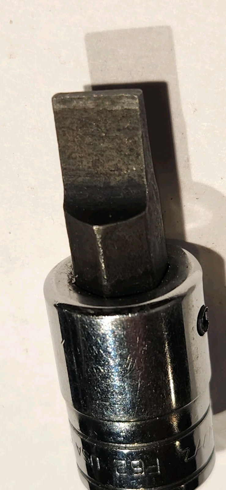 Snap On 3/8″ Drive 3/8″ Flat Tip Short Bit Driver Socket USA F62E