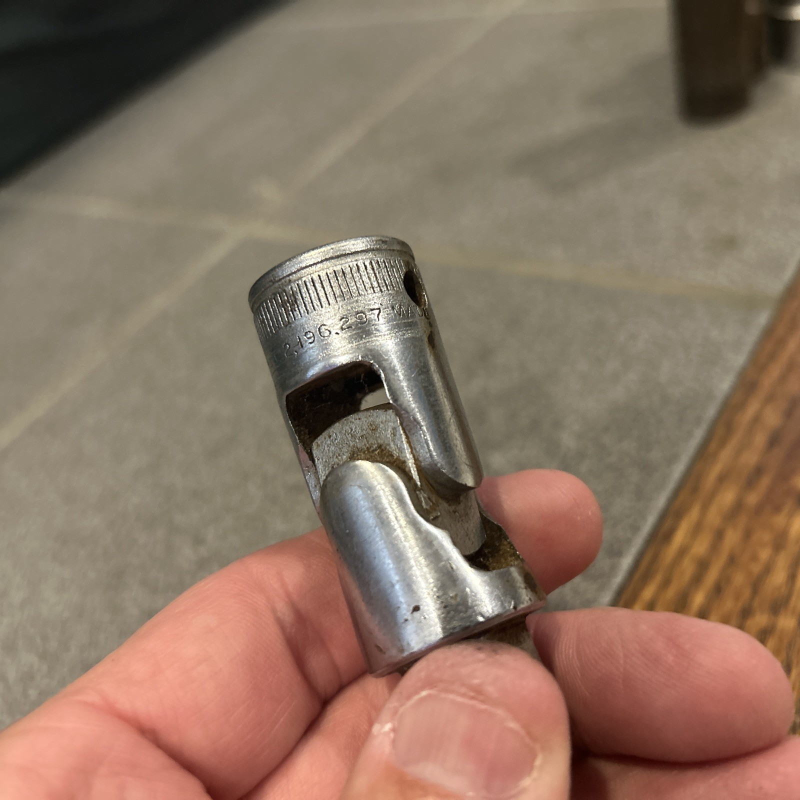 VTG Snap On Ferret F-70N 3/8″ Drive Ratchet 7″ & 1/2” Universal Joint Adapter
